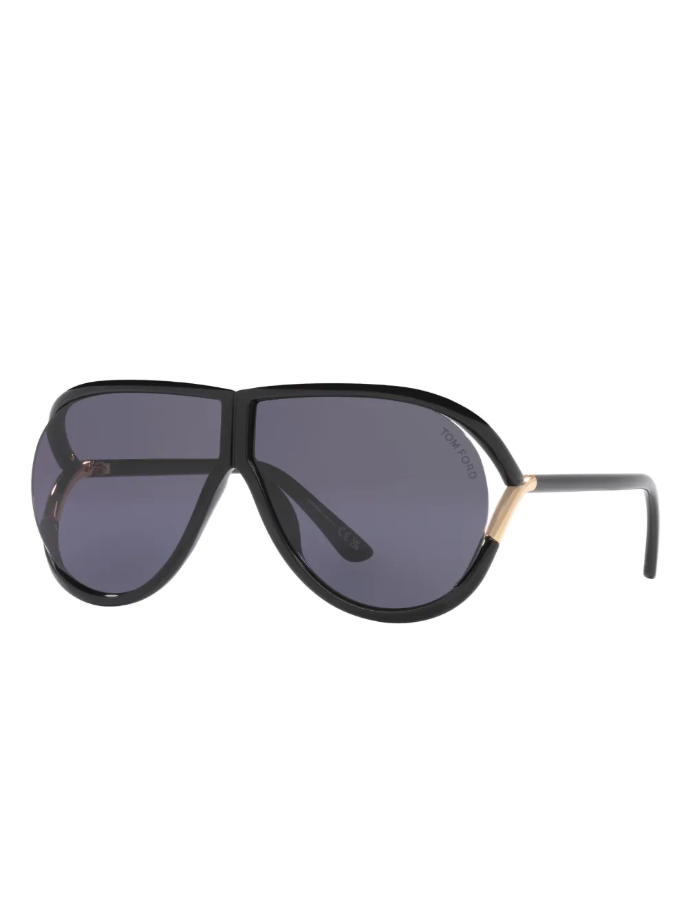 Солнцезащитные очки-пилоты TR001938 Tom Ford, черный — фото 2