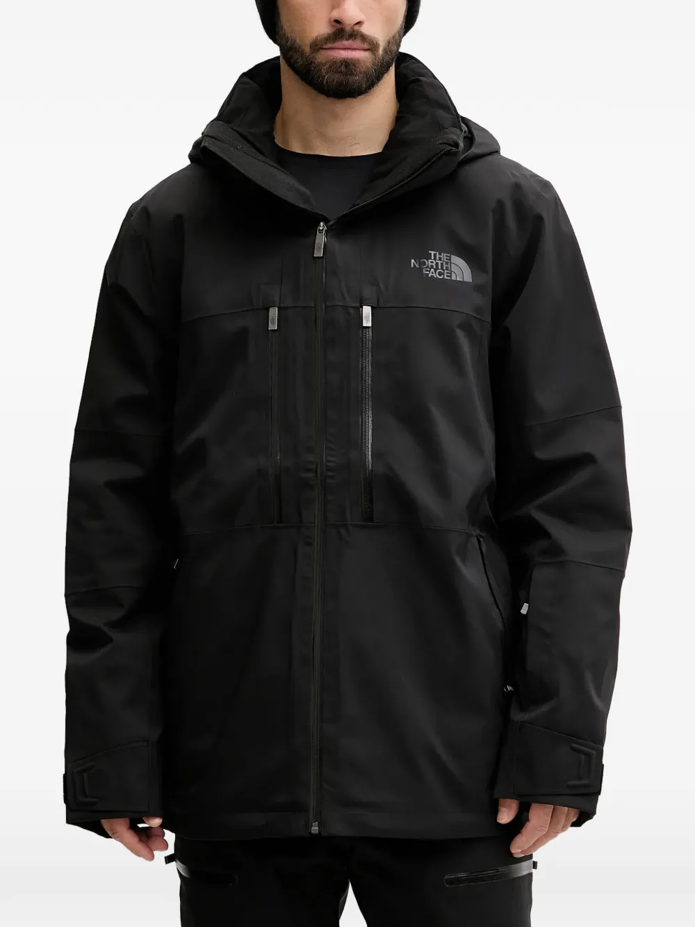

Лыжная куртка на молнии с капюшоном The North Face, черный