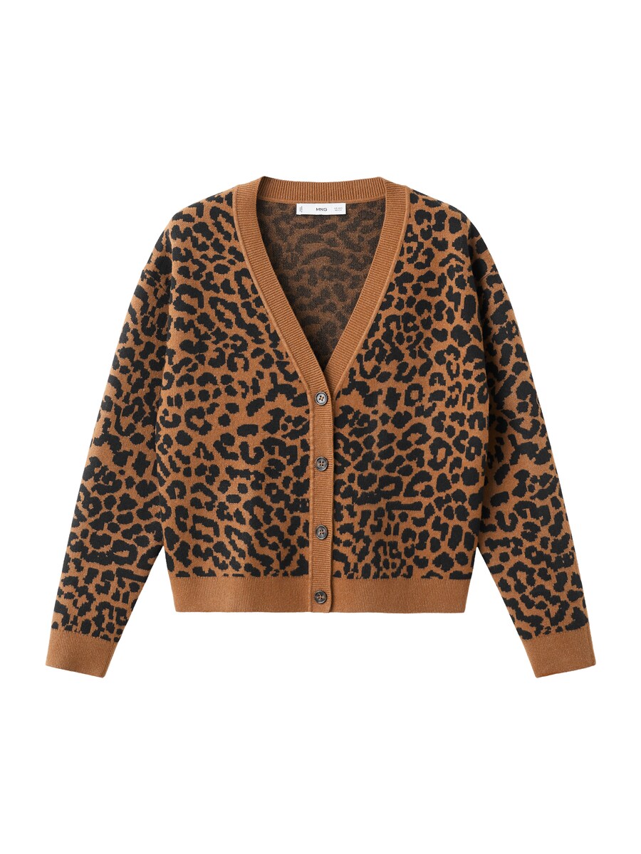 

Вязаный кардиган MANGO LEONA, Brown