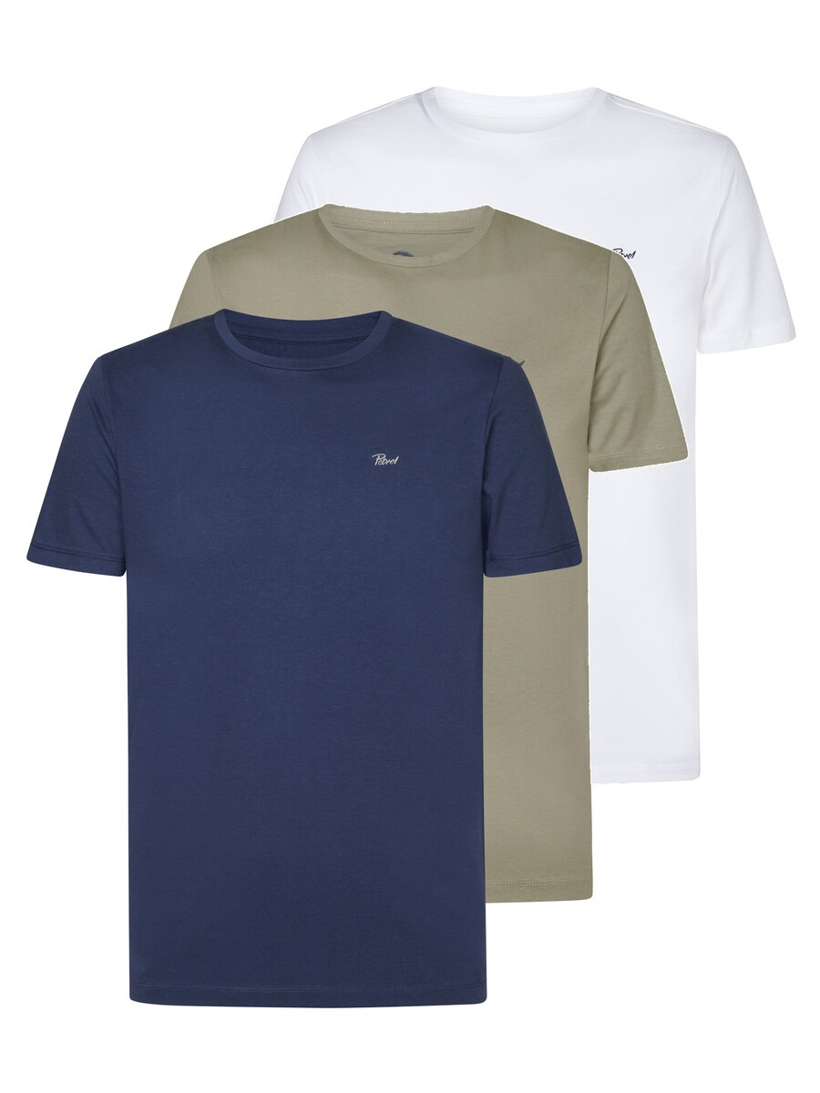 

Рубашка Petrol Industries Sidney, темно-синий/светло-зеленый/белый