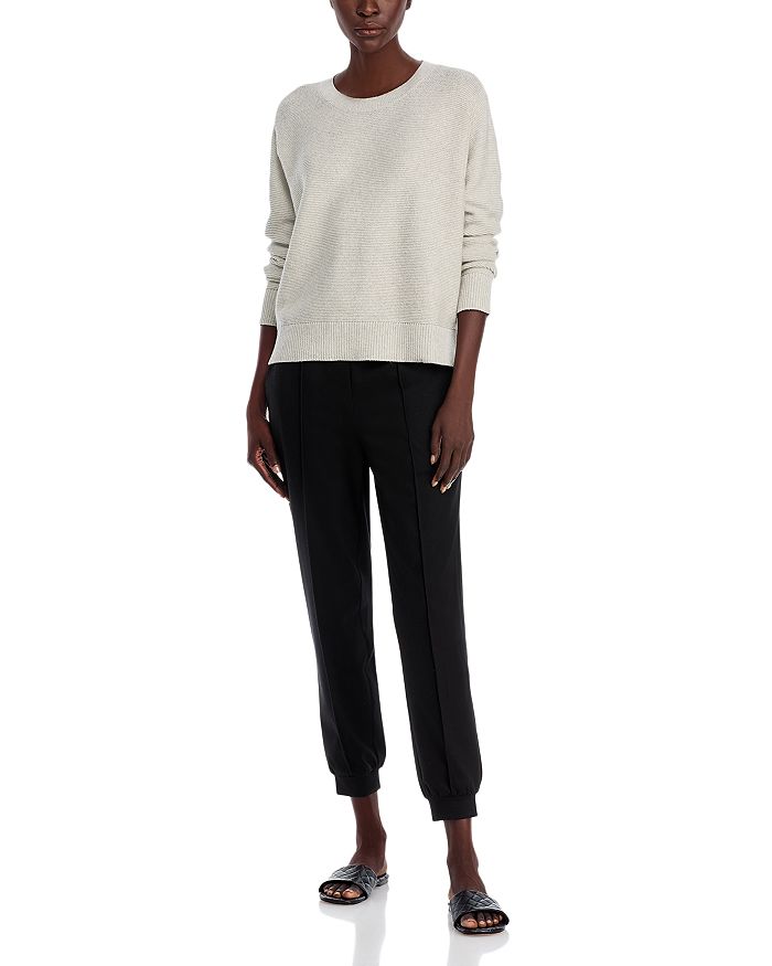 

Вязаный свитер с круглым вырезом Eileen Fisher, белый