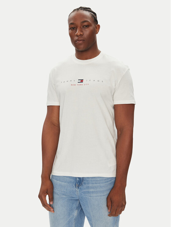 

Футболка regular fit Flag Linear DM0DM21911 Tommy Jeans, белый