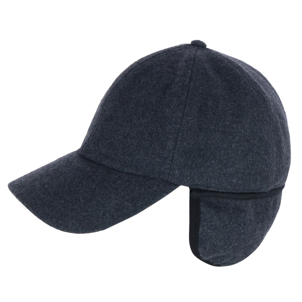 

Мужская бейсболка с ушами из смеси шерсти и подкладкой из шерпы Epoch Hats Company, цвет charcoal