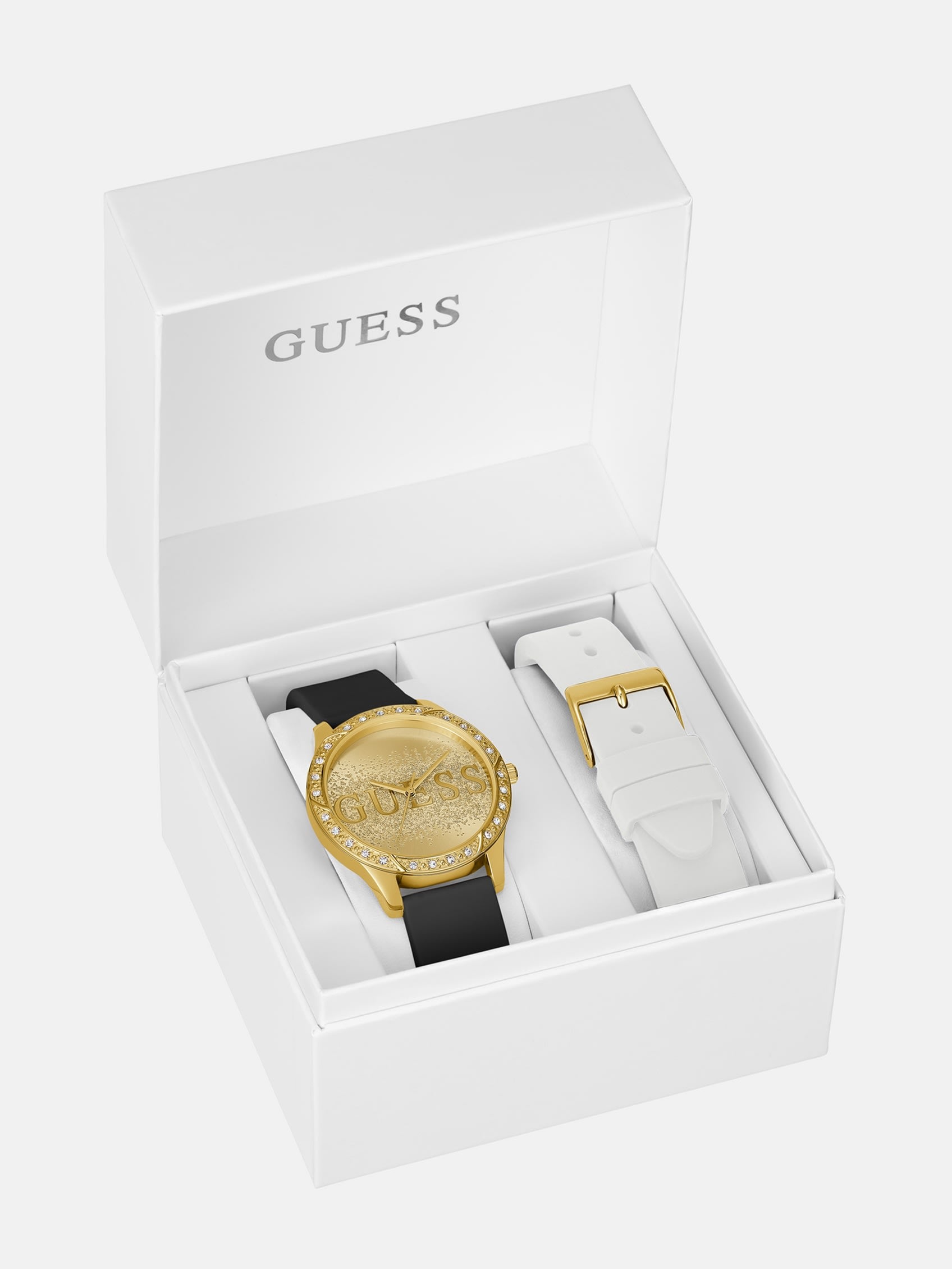 

Часы женские Guess Factory, серебряный/темно-синий