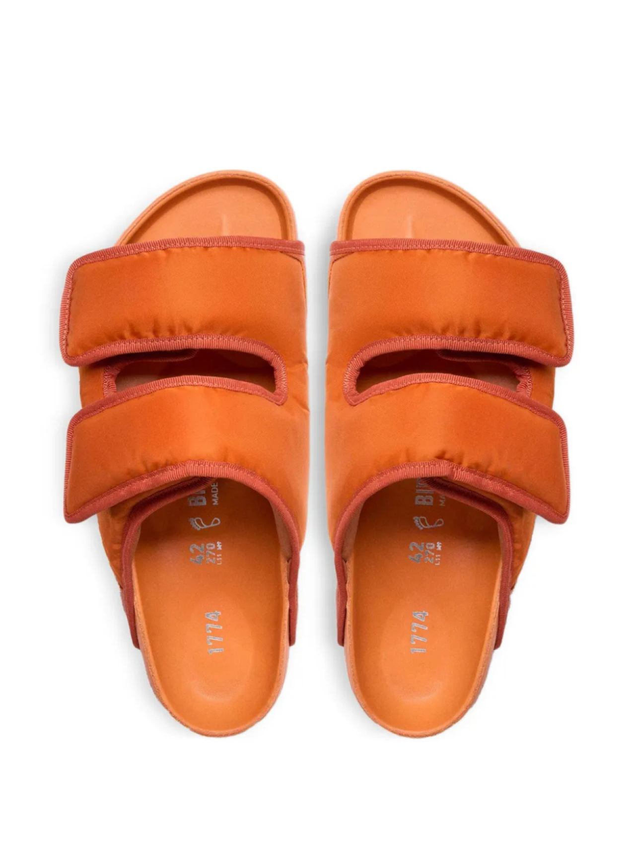 Сандалии Birkenstock 1774 Arizona Cosny Nylon, оранжевый — фото 2