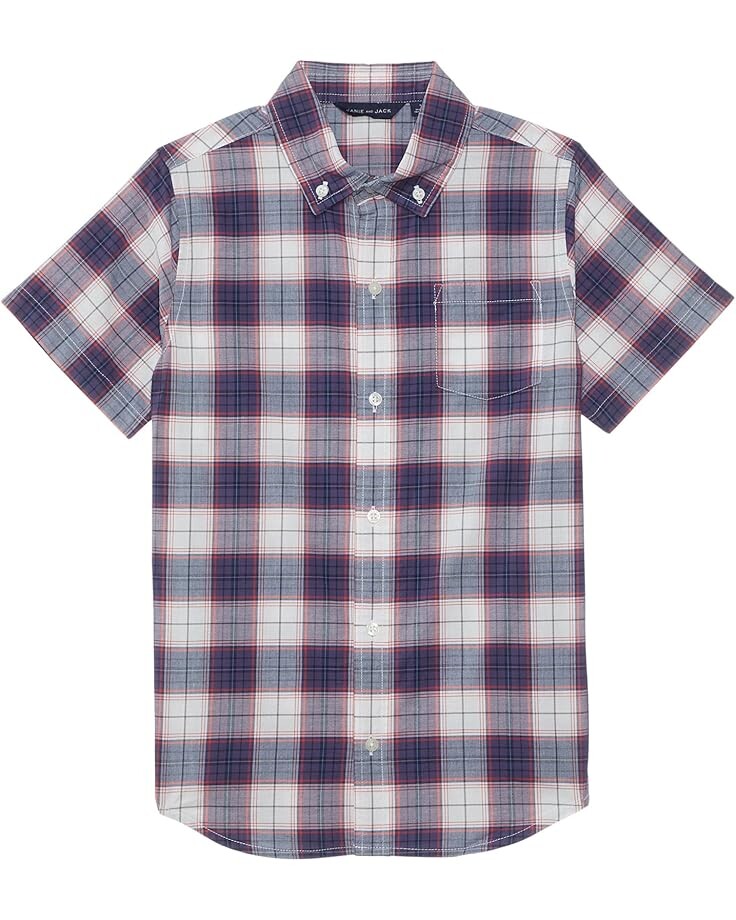 

Топ Janie and Jack Madras Plaid Button-Up Top, разноцветный