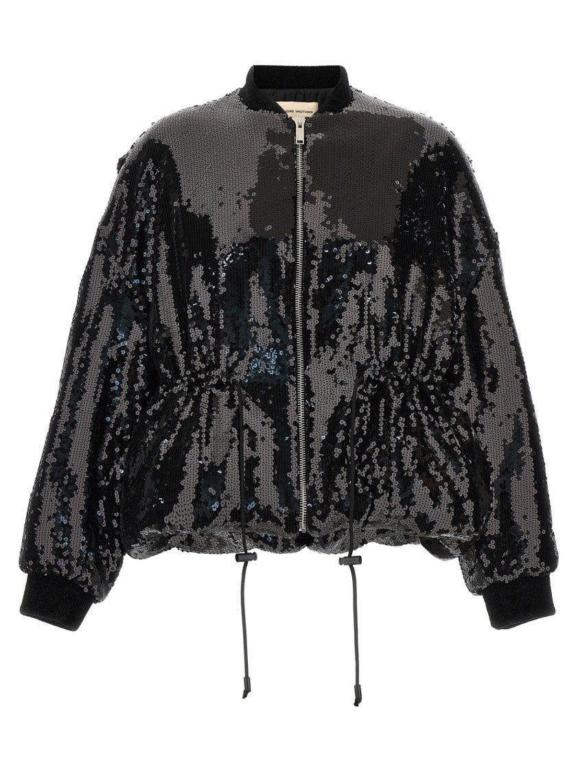 

Бомбер с пайетками Alexandre Vauthier, черный