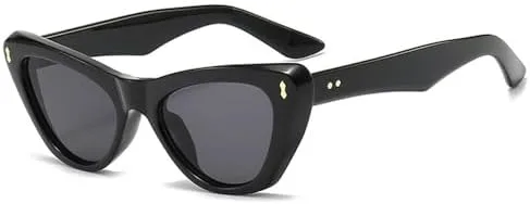 

Мужские солнцезащитные очки Retro Rivets, модные оранжево-голубые оттенки, защита от ультрафиолета UV400, женские солнцезащитные очки в тренде MTZJH, Black Gray