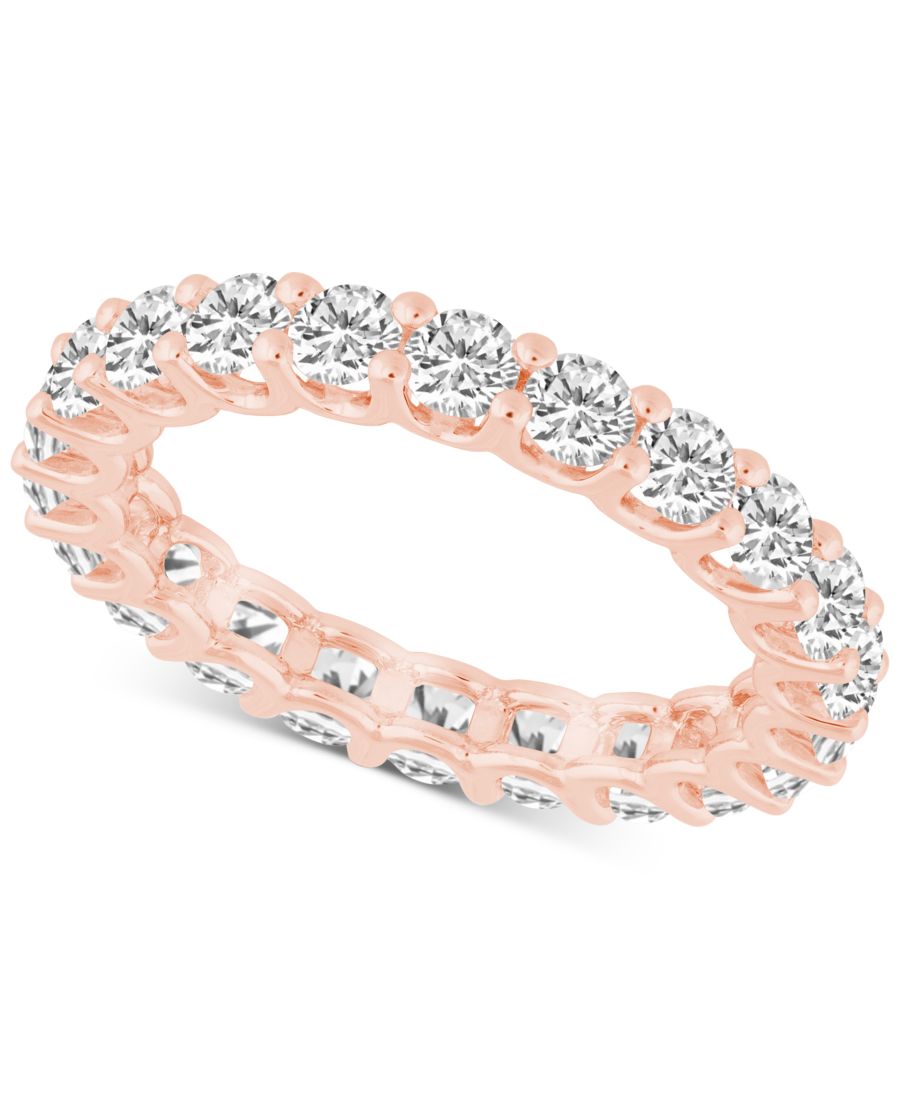 

Бриллиантовое кольцо Вечность (2 карата) в оправе из 14-каратного золота Macy's, Rose Gold