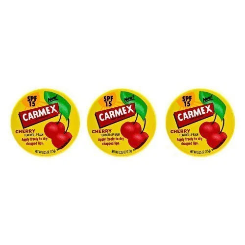 Бальзам для губ «Cherry» в баночке от Carmex, 3 шт. Carmex