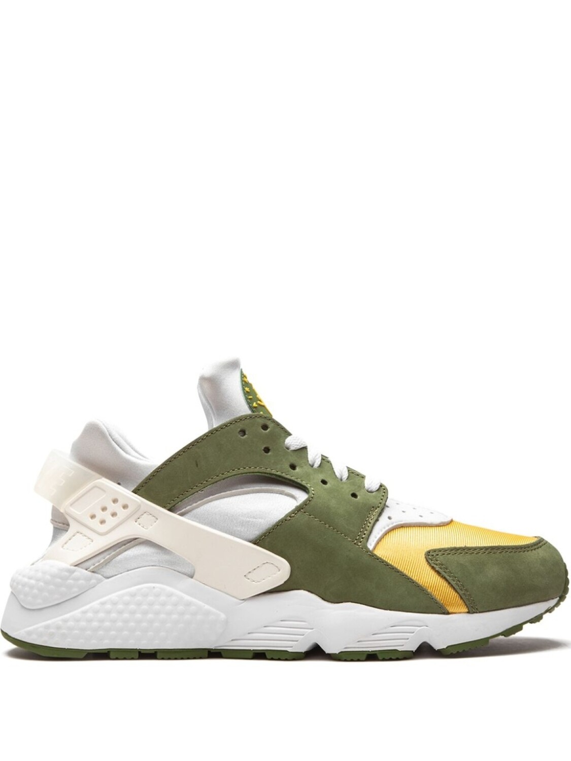 

Кроссовки Nike Air Huarache, зеленый/желтый/белый