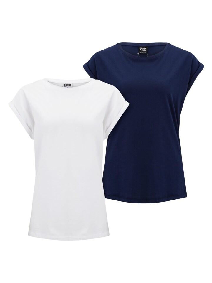 

Футболка Urban Classics s, цвет white+darkblue