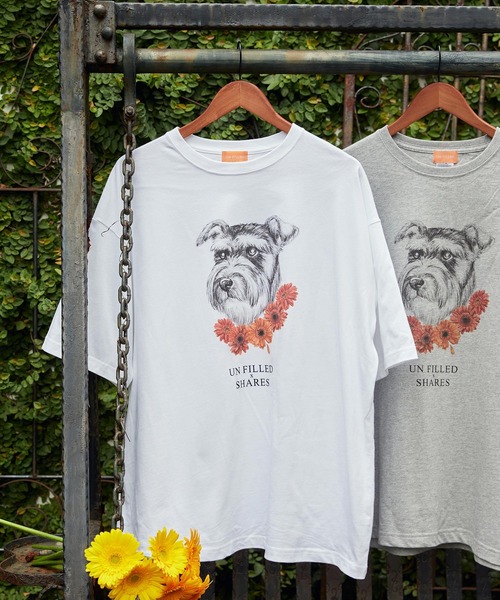 

UN-FILLED Футболка с принтом шнауцера, Gerbera Dog, белая, Белый, UN-FILLED Футболка с принтом шнауцера, Gerbera Dog, белая