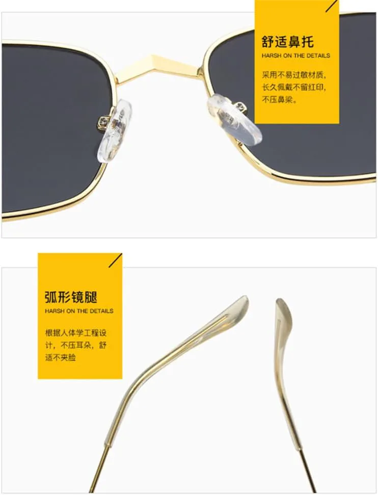 

Ретро солнцезащитные очки для женщин, стиль стимпанк, металлические солнцезащитные очки, винтажные зеркальные очки с защитой от УФ-излучения UV400 VFDHN, 6