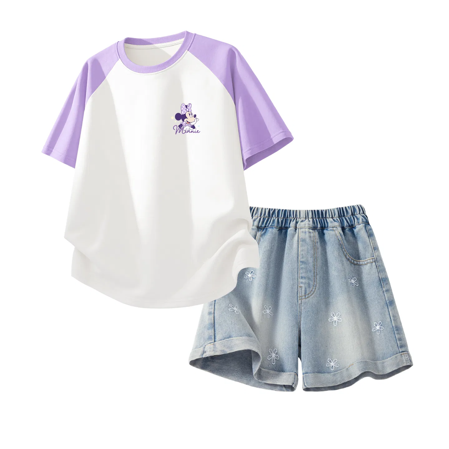 Спортивный костюм Casual Sportswear Disney для детей, фиолетово-белый