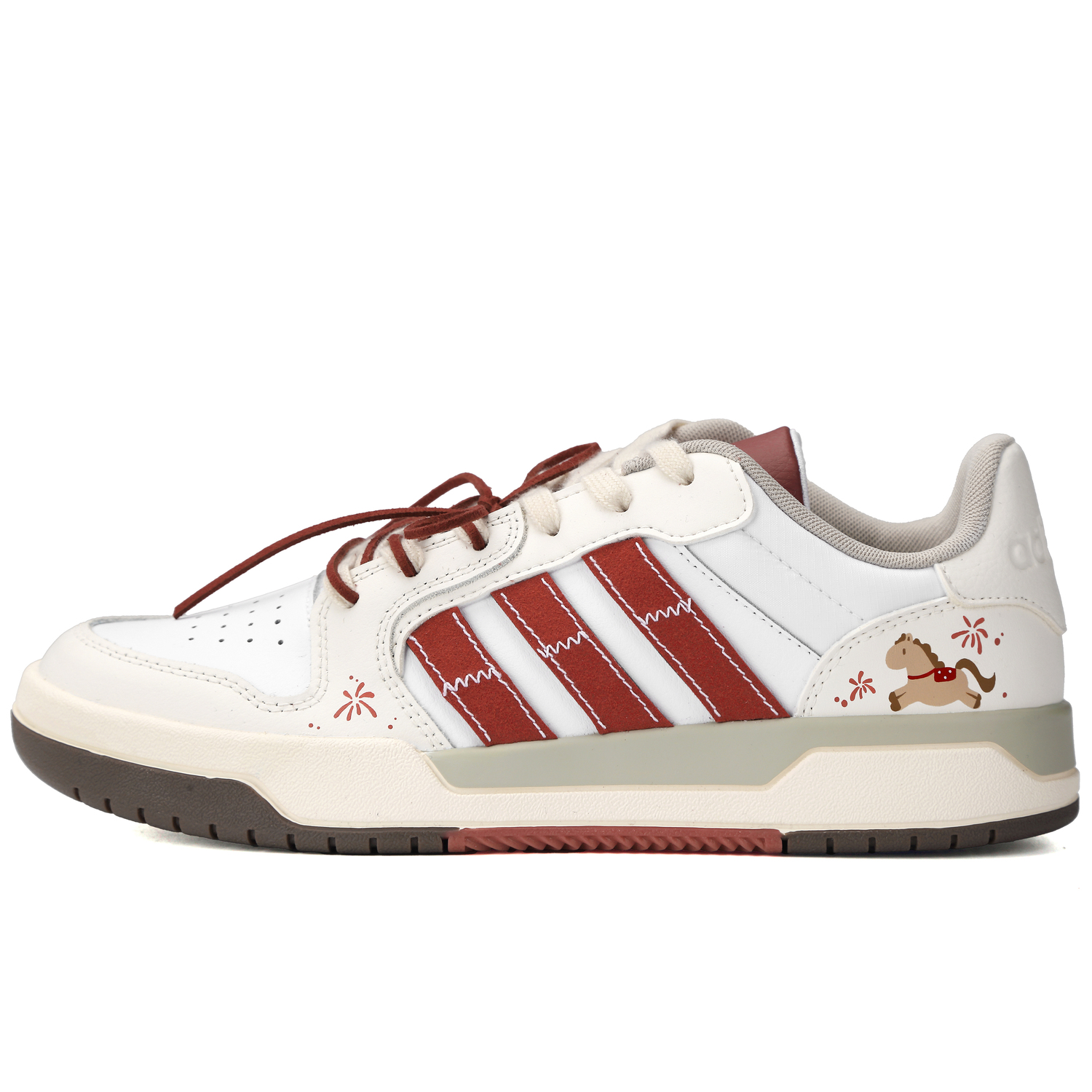 

Adidas Neo Кроссовки для скейтбординга Entrap Macabaca с устойчивостью к истиранию, низкие, унисекс, бежево-красные