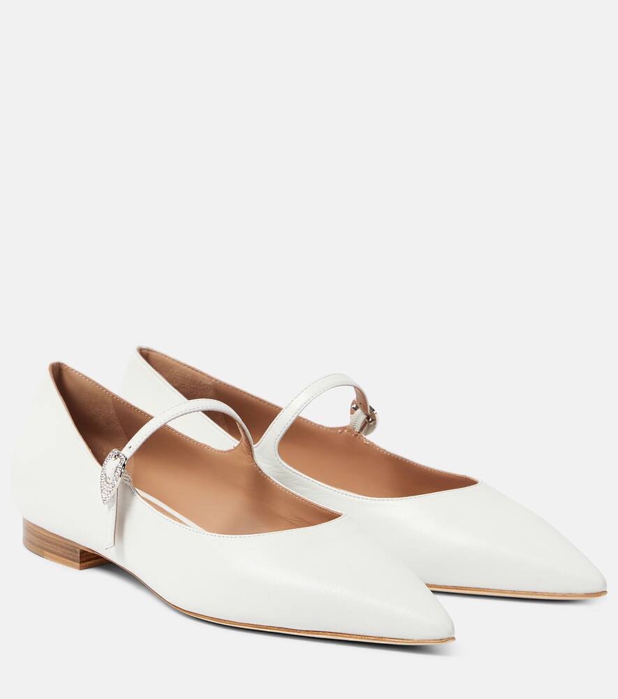 Балетки Tabitha Simmons Kate из кожи Malone Souliers, White