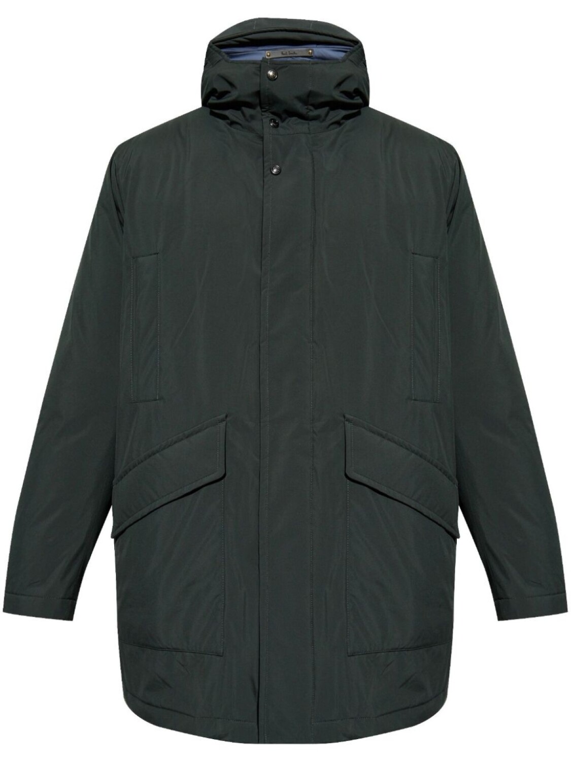 

Плащ Paul Smith со скрытой застежкой, зеленый