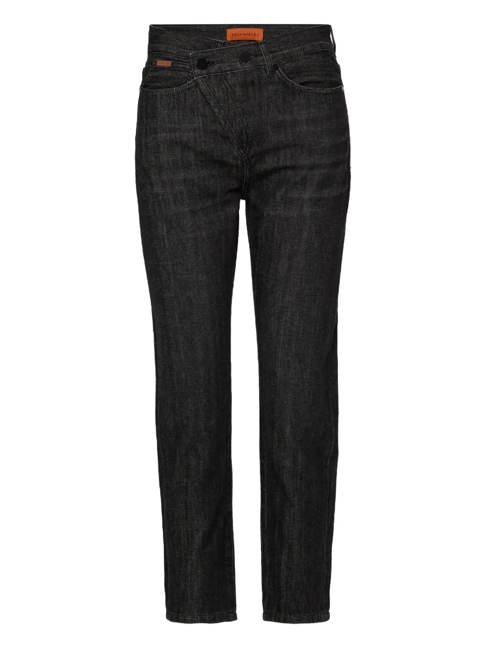 

Джинсы с перекрещенным поясом No44, черный