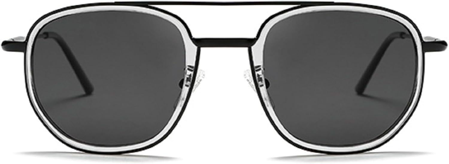 

Модные солнцезащитные очки-пилот для женщин в стиле ретро 70-х, градиентные солнцезащитные очки 2025, металлические линзы, женские солнцезащитные очки-пилот mincl, Black