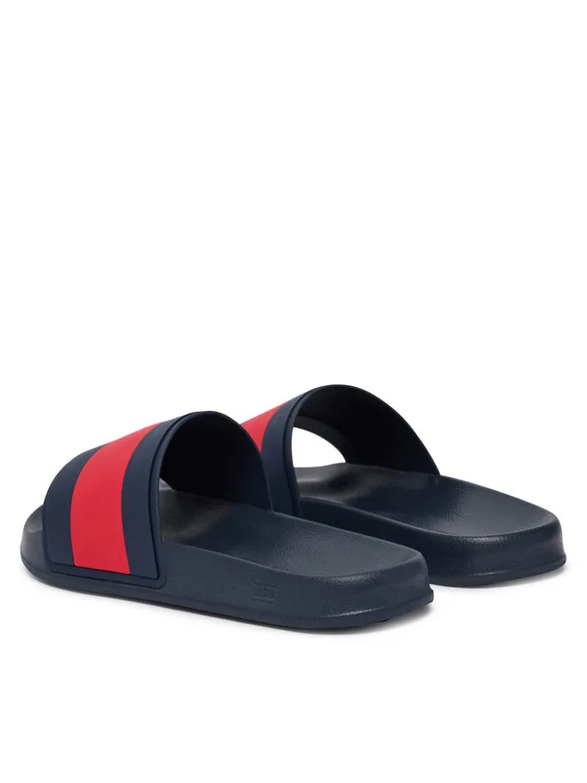 Tommy Hilfiger Сандалии Hilfiger Flag Pool Slide Core Sandals FM0FM05798 синего цвета — фото 3