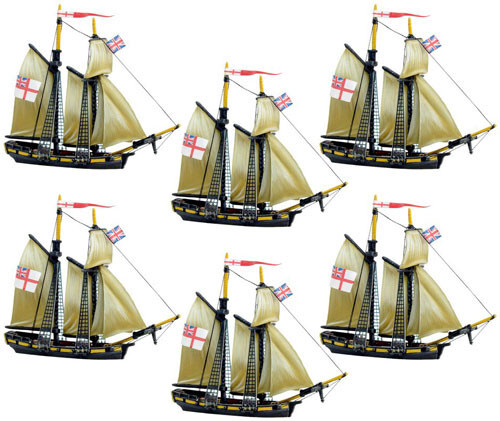 

Миниатюра Warlord Games Black Seas: Schooners Squadron