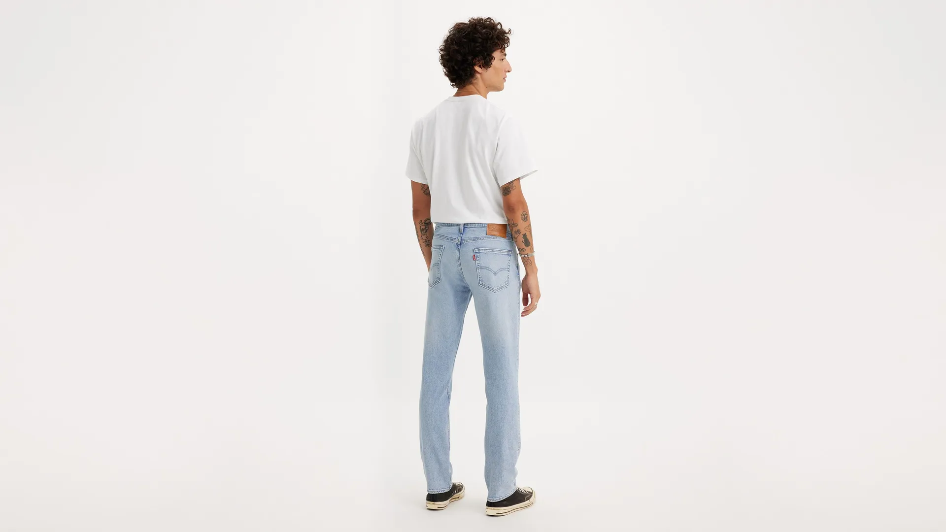 Мужские джинсы узкого кроя 511 Levi's, цвет Cannon Ball - Light Wash - Stretch — фото 3