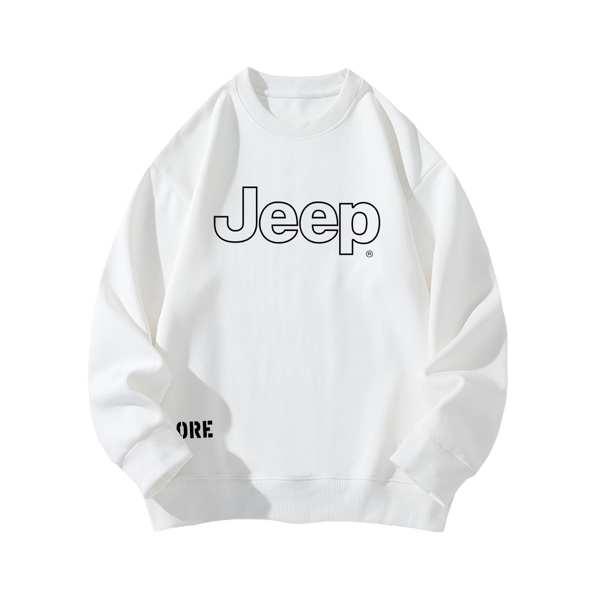 Детская толстовка с круглым вырезом утолщенная Jeep, темно-синий — фото 4
