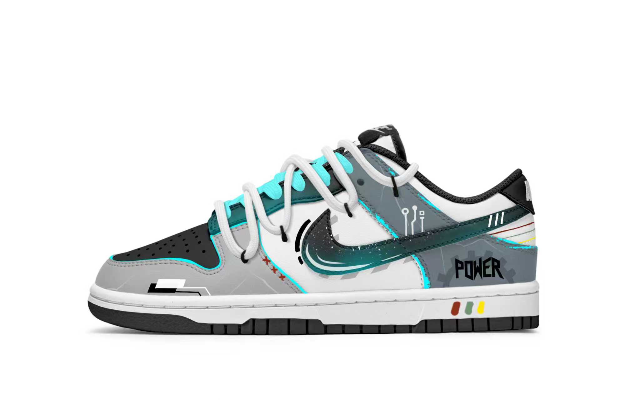 

Nike Данки устойчивые к истиранию лоу-топ скейтборд обувь унисекс Cyber, цвет Cyber