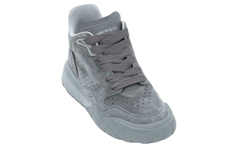 Кроссовки Alexander Mcqueen Court Trainer Lifestyle мужские, серый — фото 3