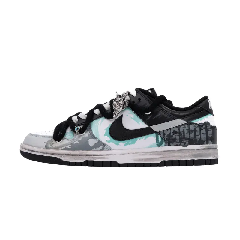 

Кроссовки Nike Dunk Skateboard Shoes Men Low-Top Black, Черный, Кроссовки Nike Dunk Skateboard Shoes Men Low-Top Black