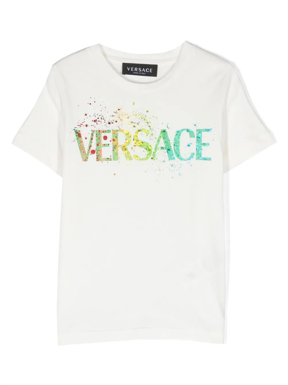 

Футболка с логотипом Versace Kids, белый