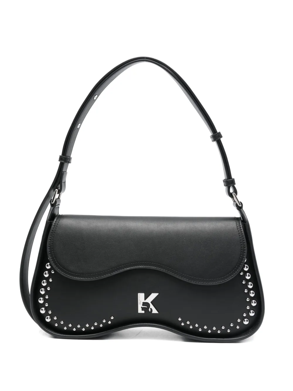 

Сумка с заклепками на плечо Karl Lagerfeld Jeans, черный