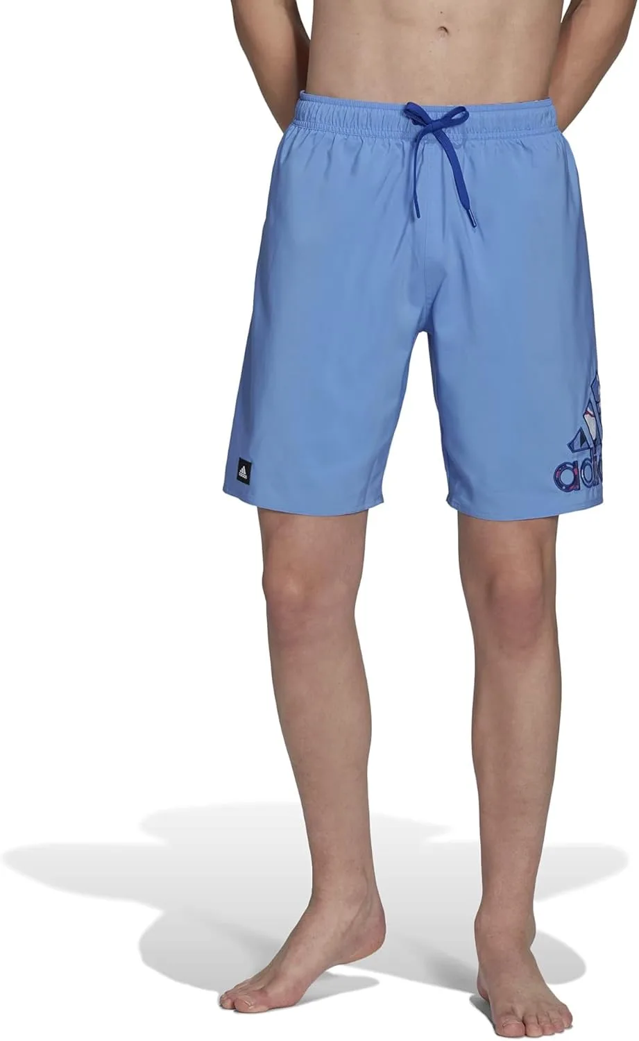 Плавки мужские Adidas Flor Logo Clx Casual Swimwear, синий