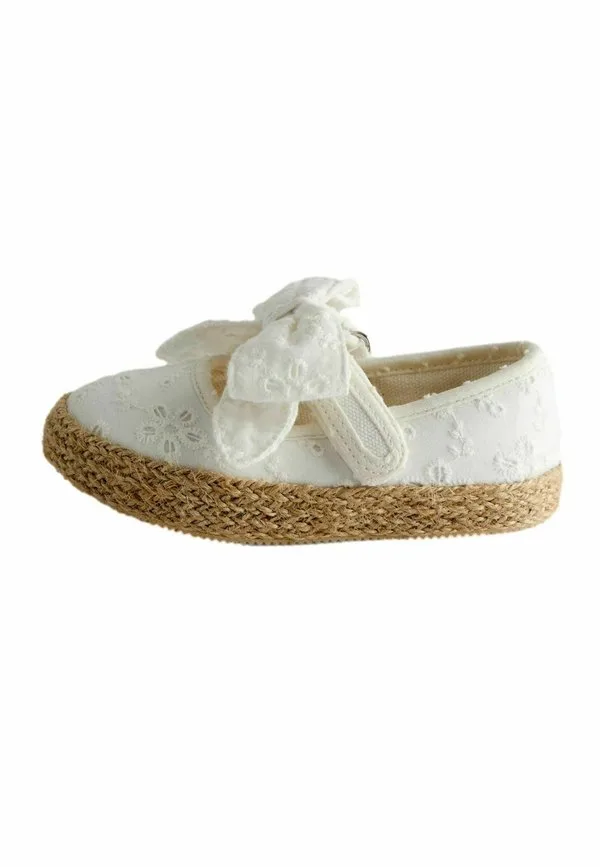 Детские туфли с бантом стандартного размера Jojo Maman Bébé, White Broderie
