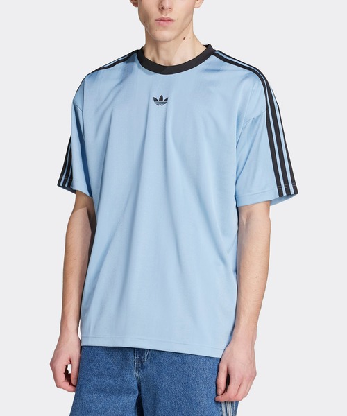 

Футболка с коротким рукавом, джерси, джаккард Adidas Originals, синий