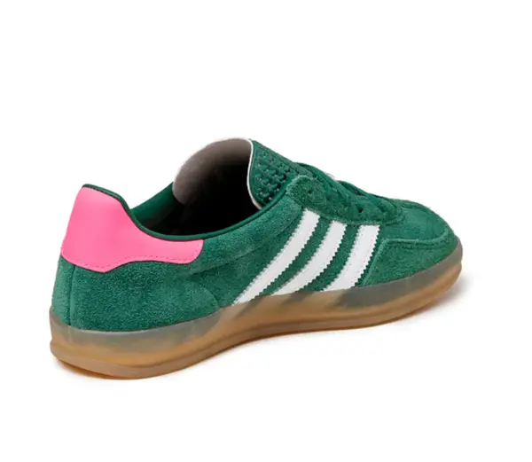 Кроссовки (WMNS) Adidas Gazelle Indoor, зеленый — фото 4