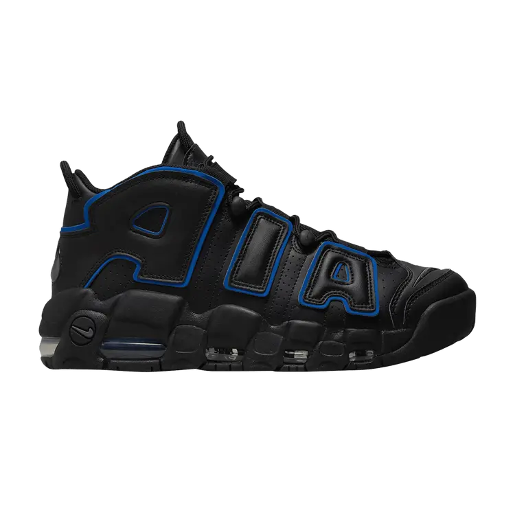 

Кроссовки Nike Air More Uptempo 'Black Game Royal', черный