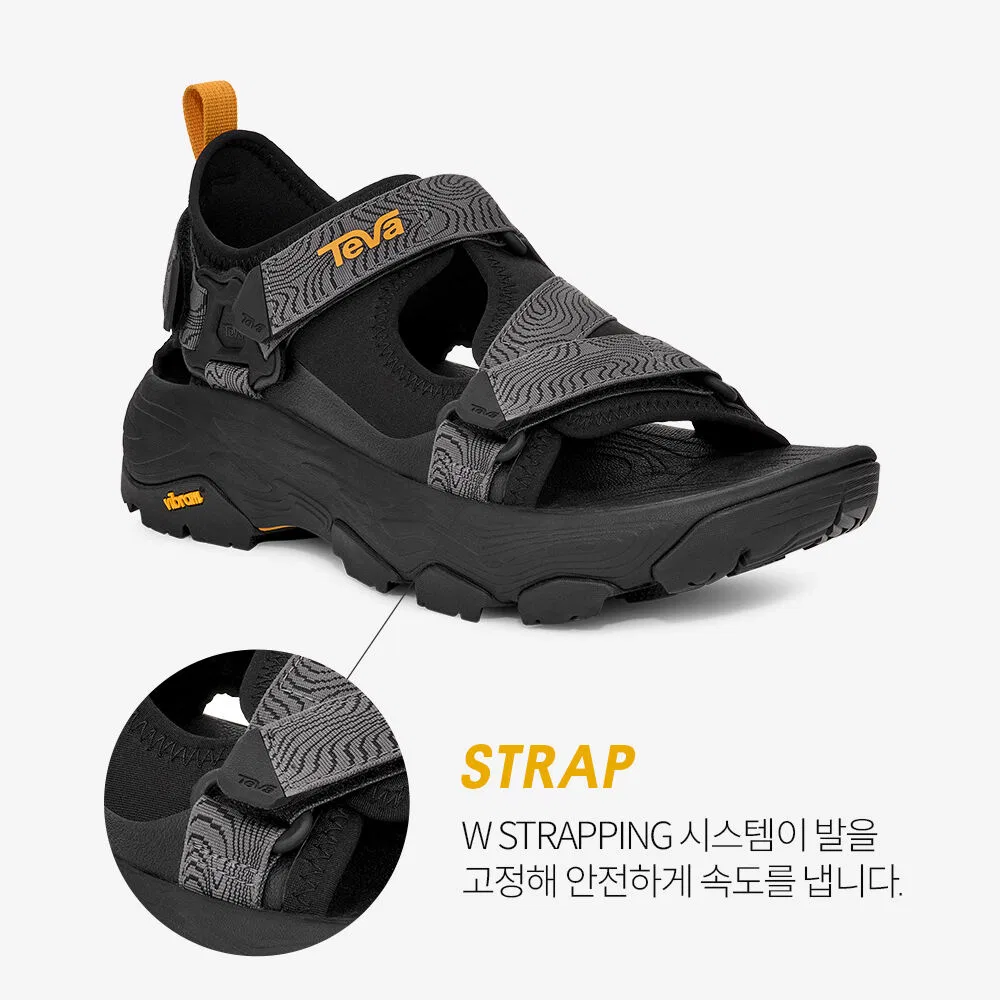Мужские спортивные сандалии Grandview Max с подошвой Vibram чёрного цвета от Teva — фото 3