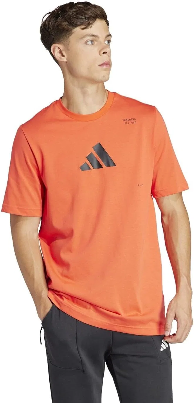 Футболка adidas Aeroready, ярко-красный