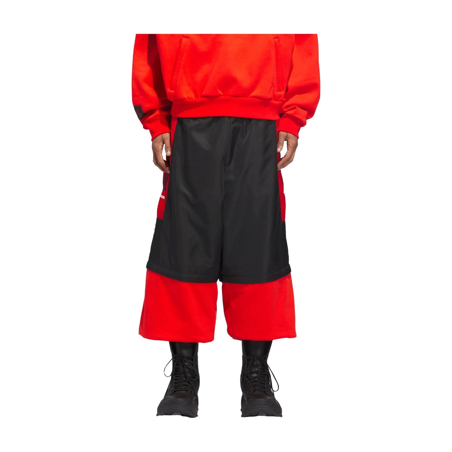 Спортивные штаны Adidas x Willy Chavarria Heavyweight 'Black Red' — фото 3