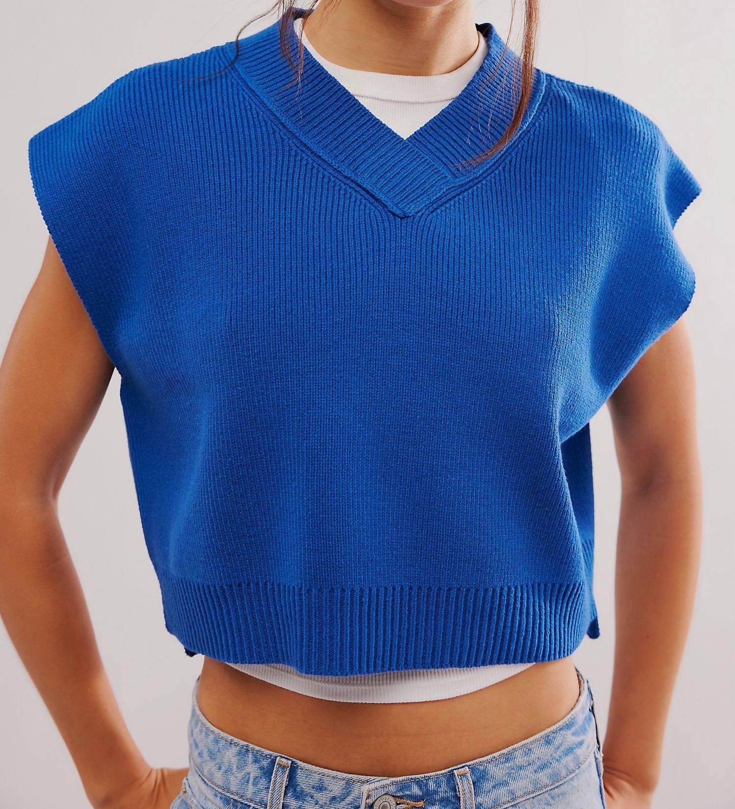 

Жилет Easy Street в цвете Deja Blue Free People