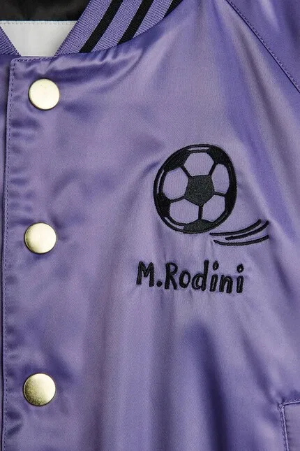 Куртка-бомбер детская Soccerball Mini Rodini, фиолетовый — фото 4