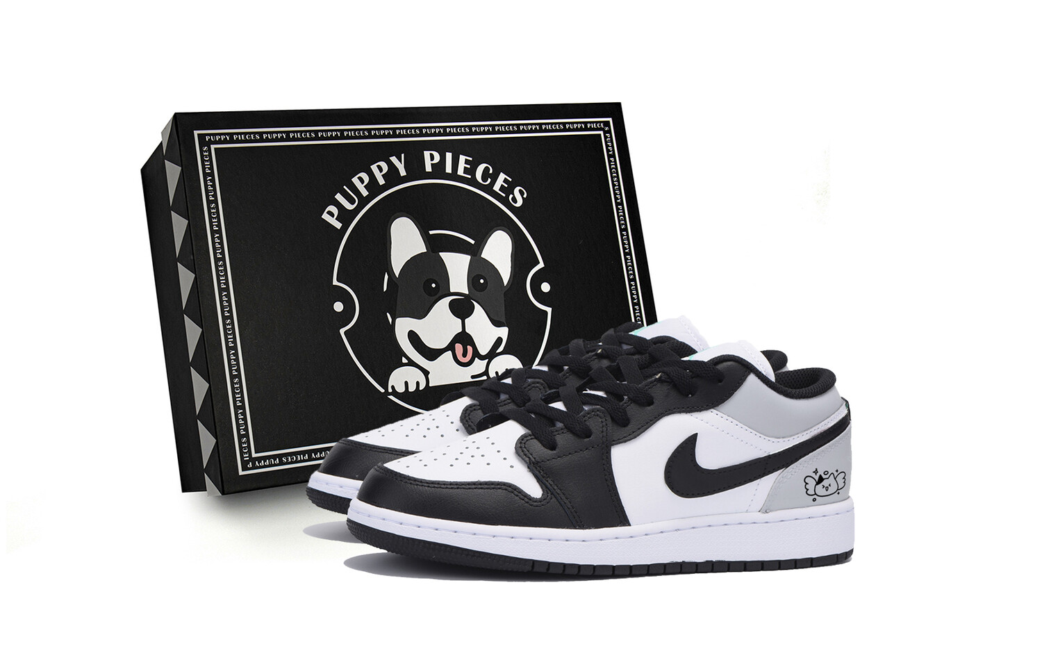 

Кроссовки Air Jordan 1 Kids' Basketball Shoes Grade School, черный