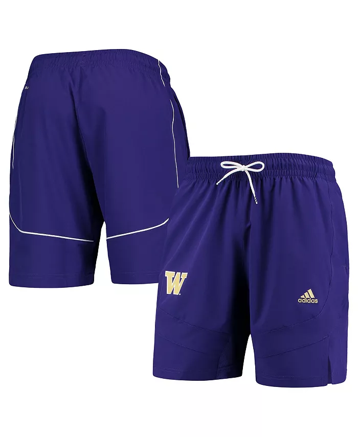 Мужские шорты для баскетбола Washington Huskies Swingman AEROREADY фиолетового цвета adidas — фото 2