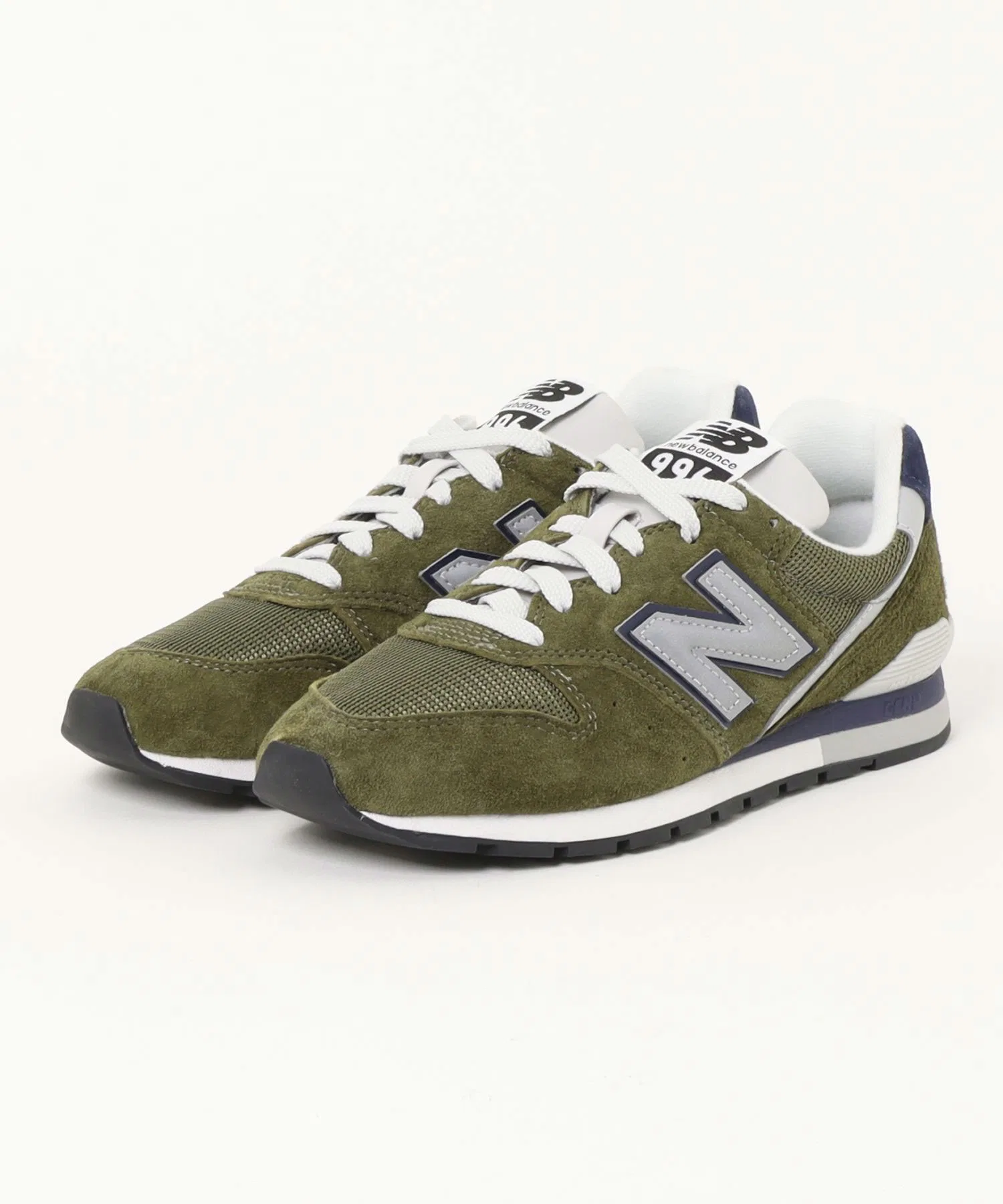 Мужские кроссовки New Balance U996 из замши и сетки хаки