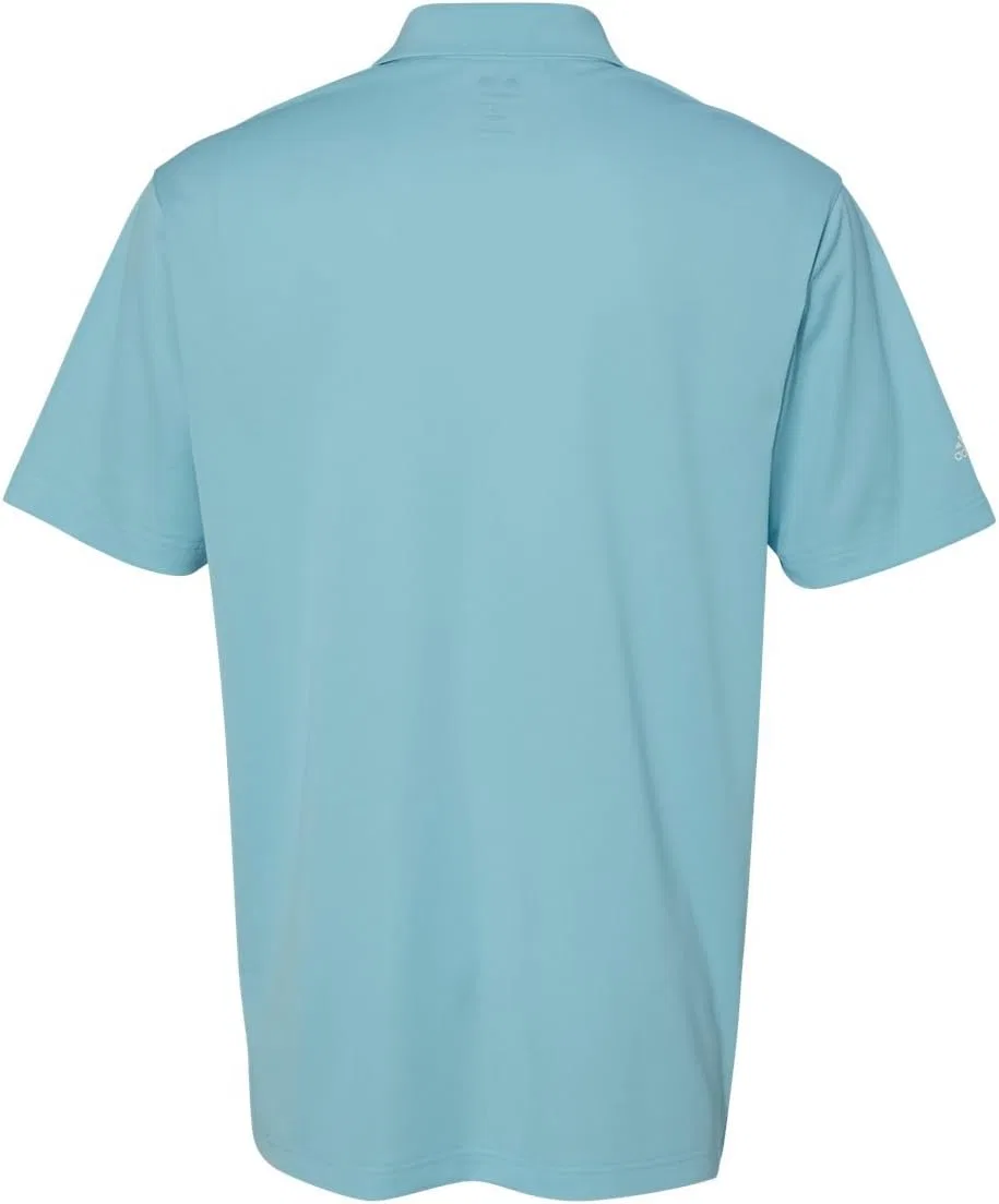 Поло adidas Climalite Solid, Fr Blue/White — фото 4