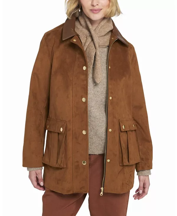 

Куртка Elle из искусственной замши в деревенском стиле Elle Collection, коричневый