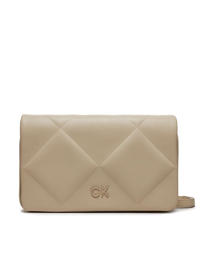 

Наплечная сумка Quilt Calvin Klein, бежевый