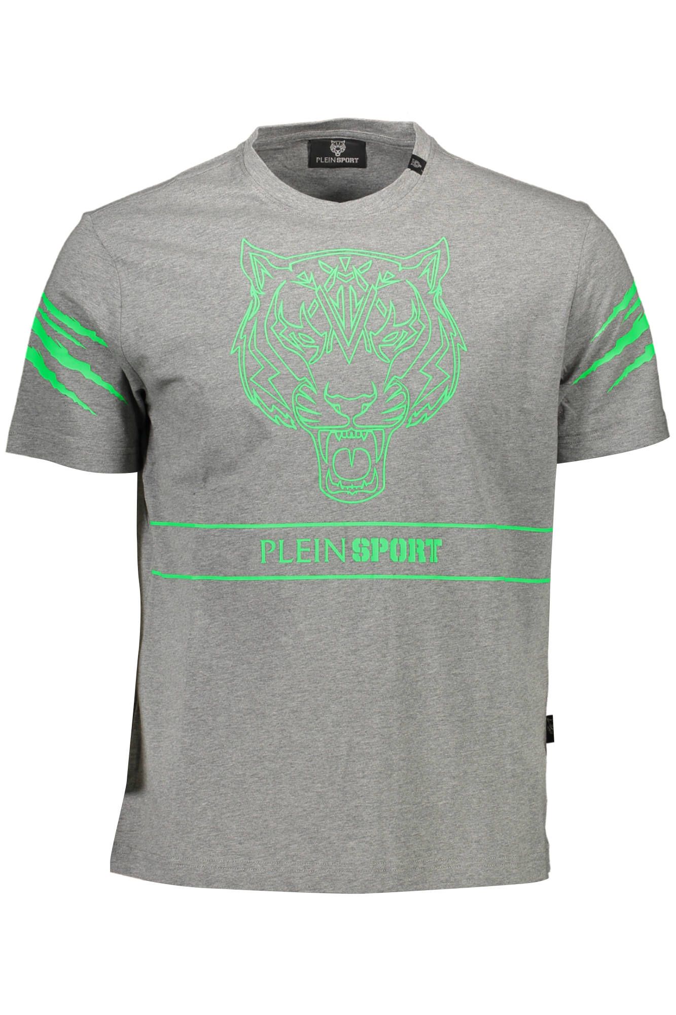 

Серая хлопковая мужская футболка Plein Sport
